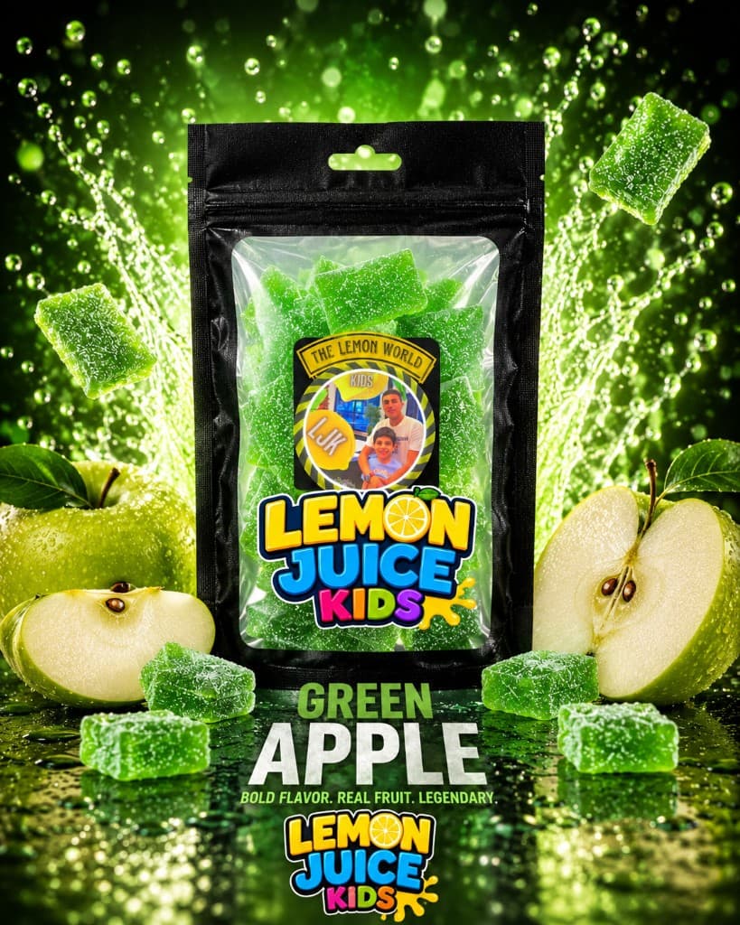 Green Apple sour candy pouch